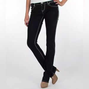 🆕 NWOT Silver Jeans Berkley straight leg Women's dark wash jeans 33x34